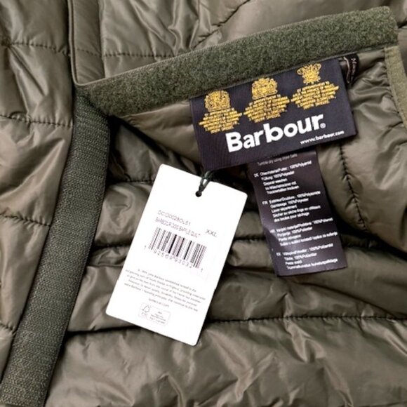 Barbour Baffle Quilted Dog Coat Olive Size XXL - Picture 4 of 5